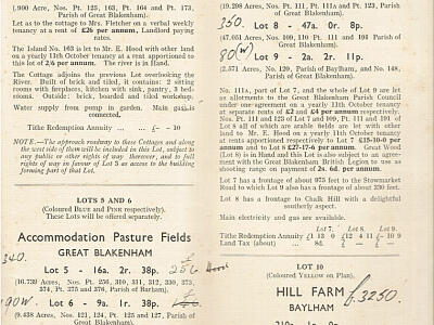 GB 1941 auction of part of the shrubland estate 1