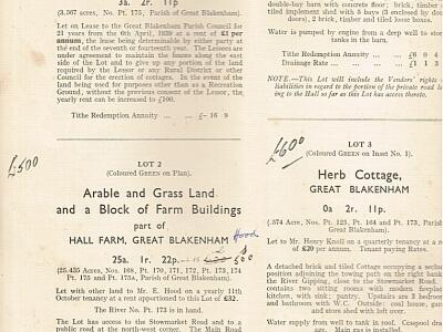 GB 1941 auction of part of the shrubland estate